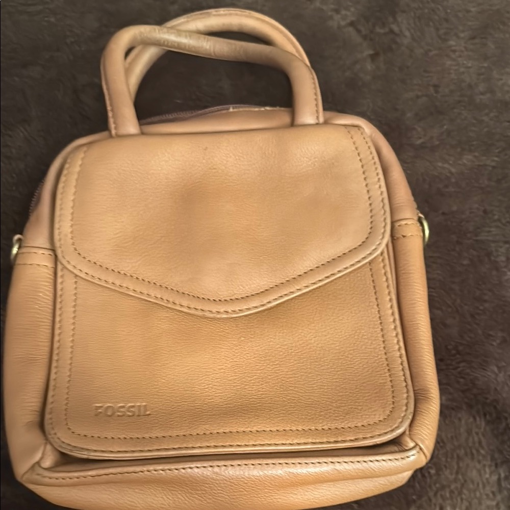 Fossil Tan Leather Women's Bag